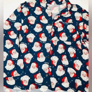 Big & Tall 4XL Santa Flannel PJ Set | Comfortable Holiday Fit